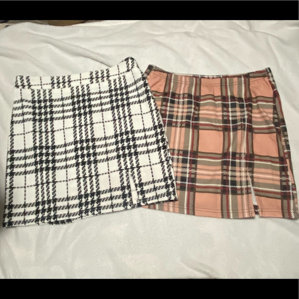 SHEIN Plaid Skirts